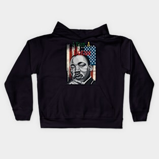 "Dreamscape Harmony: MLK Tribute" - MLK Civil Rights Activist Kids Hoodie